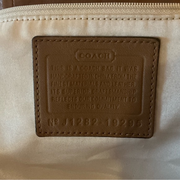 Coach Kristin Crossbody Brown Shoulder Handbag with Silver Hardware - Picture 5 of 8